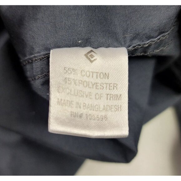 Black Jack Mens Embroidered Long Sleeve Button Front Shirt Dark Gray Large - Picture 4 of 8